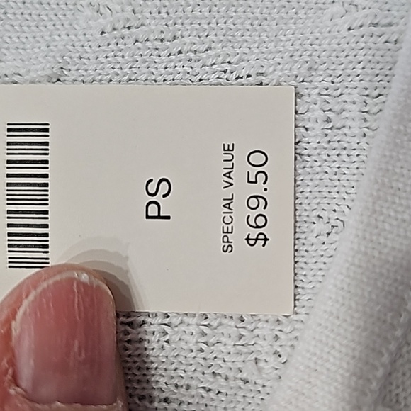 TALBOTS NWT, White pop Over, and Sweater size Petite small. Staple to wardrobe. - Picture 6 of 13